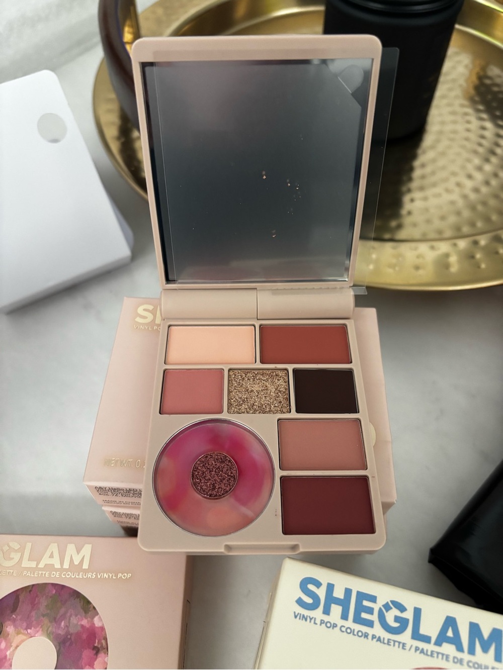 Sheglam Vinyl Pop Eyeshadow Palette - Rose & Neutral Tones